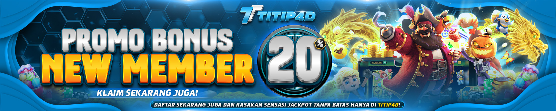 SLIDE BONUS NEW MEMBER TITIP4D